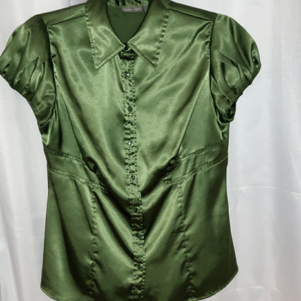 Apt. 9, Satin S/S blouse, M